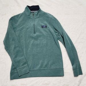 LL Bean Mens Pullover Quarter Zip Sweater
